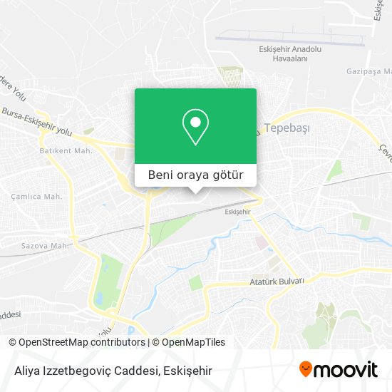 Aliya Izzetbegoviç Caddesi harita