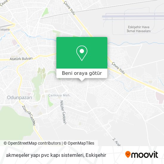 akmeşeler yapı pvc kapı sistemleri harita