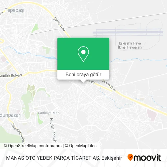 MANAS OTO YEDEK PARÇA TİCARET AŞ harita