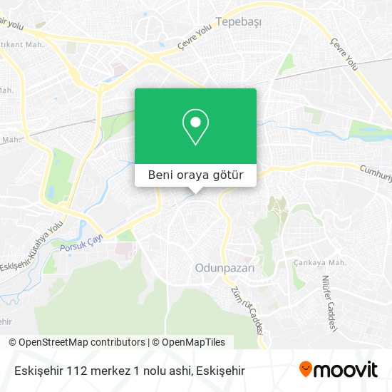 Eskişehir 112 merkez 1 nolu ashi harita