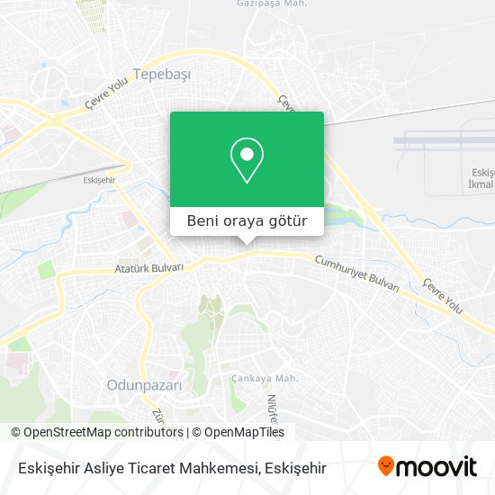 Eskişehir Asliye Ticaret Mahkemesi harita