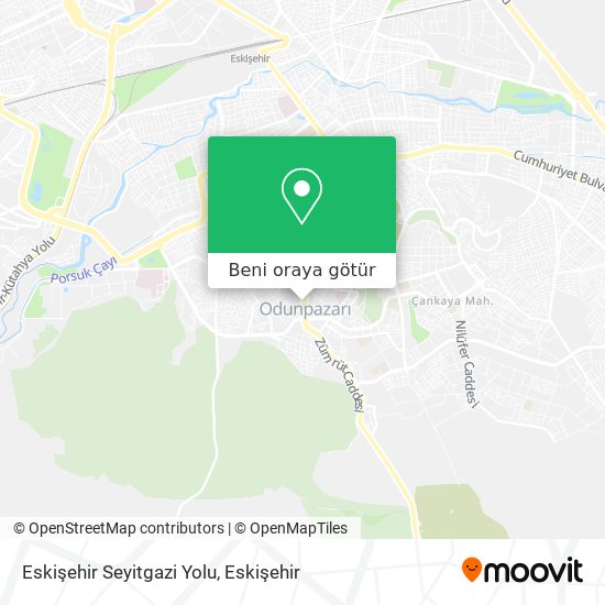 Eskişehir Seyitgazi Yolu harita