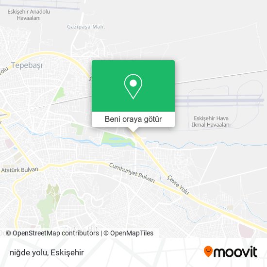 niğde yolu harita