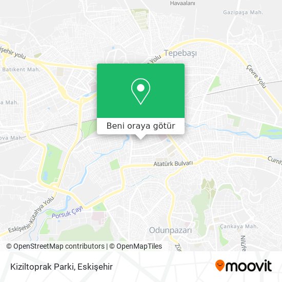 Kiziltoprak Parki harita
