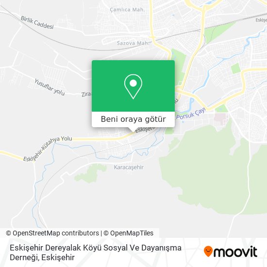 Eskişehir Dereyalak Köyü Sosyal Ve Dayanışma Derneği harita