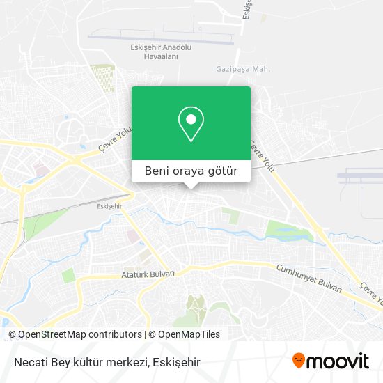 Necati Bey kültür merkezi harita
