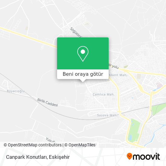 Canpark Konutları harita