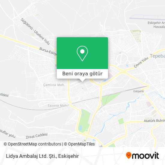 Lidya Ambalaj Ltd. Şti. harita
