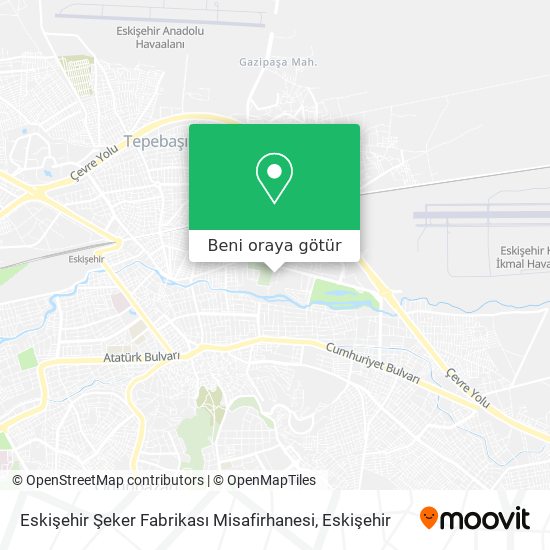 Eskişehir Şeker Fabrikası Misafirhanesi harita