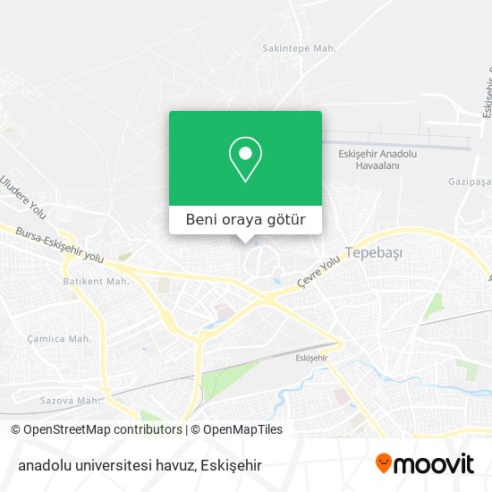 anadolu universitesi havuz harita