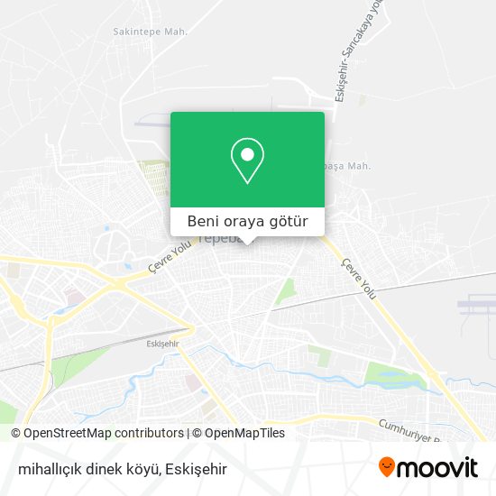 mihallıçık dinek köyü harita