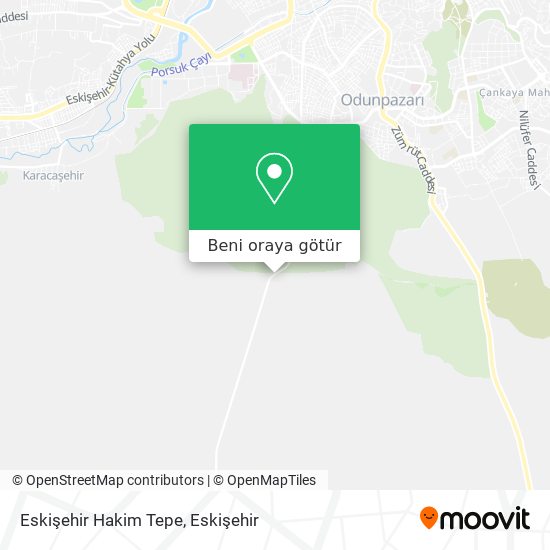 Eskişehir Hakim Tepe harita