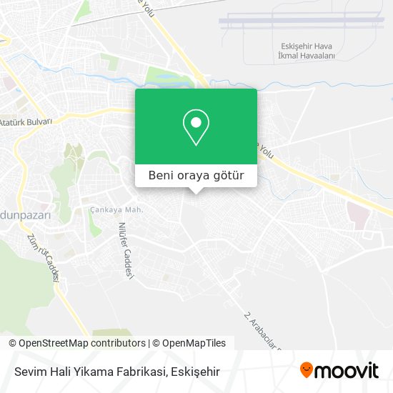Sevim Hali Yikama Fabrikasi harita