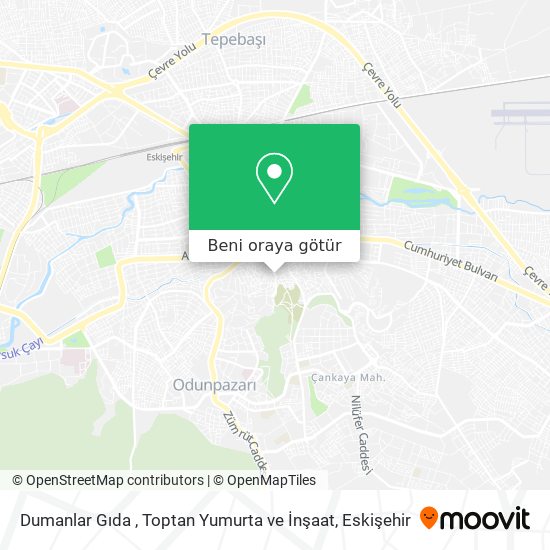 Dumanlar Gıda , Toptan Yumurta ve İnşaat harita