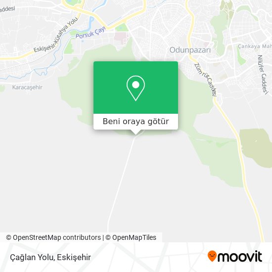 Çağlan Yolu harita