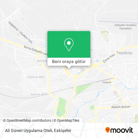 Ali Güven Uygulama Oteli harita