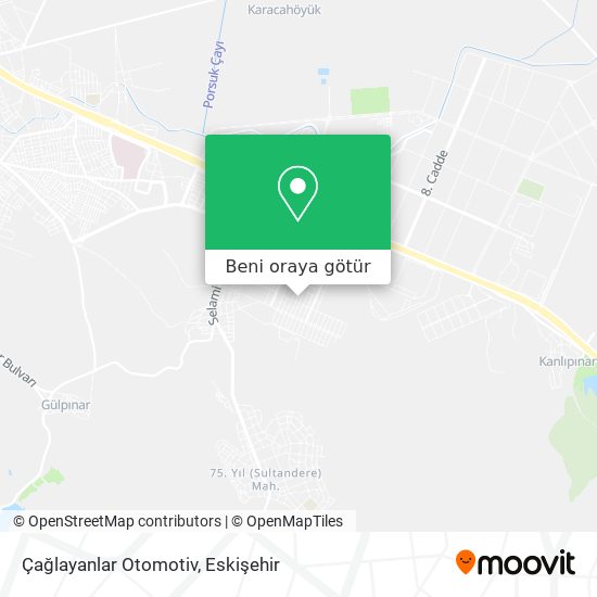 Çağlayanlar Otomotiv harita