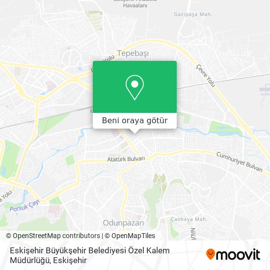 Eskişehir Büyükşehir Belediyesi Özel Kalem Müdürlüğü harita