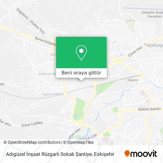 Adıgüzel İnşaat Rüzgarlı Sokak Şantiye harita