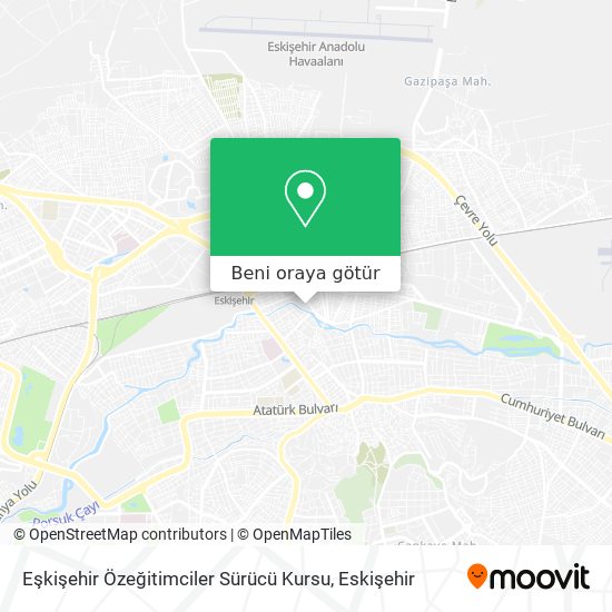 Eşkişehir Özeğitimciler Sürücü Kursu harita