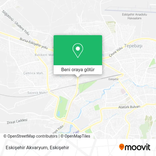 Eskişehir Akvaryum harita