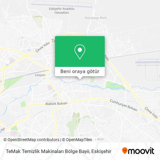 TeMak Temizlik Makinaları Bölge Bayii harita