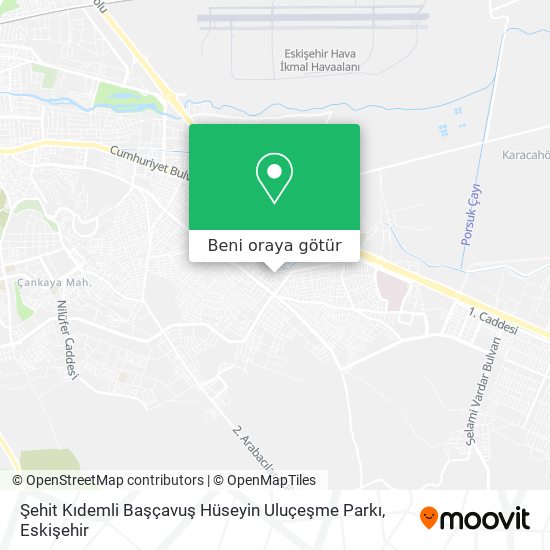 Şehit Kıdemli Başçavuş Hüseyin Uluçeşme Parkı harita