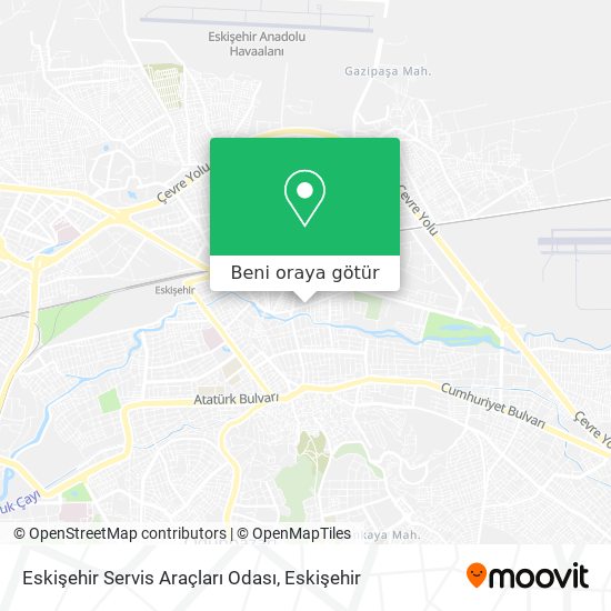 Eskişehir Servis Araçları Odası harita