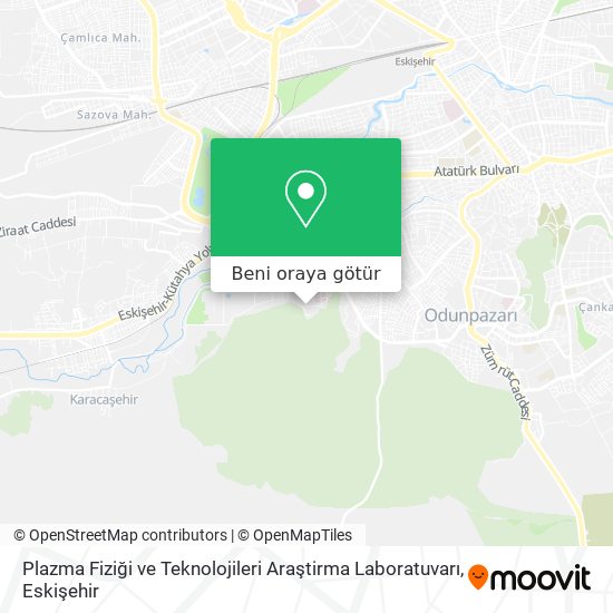 Plazma Fiziği ve Teknolojileri Araştirma Laboratuvarı harita