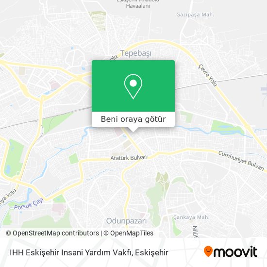 IHH Eskişehir Insani Yardım Vakfı harita