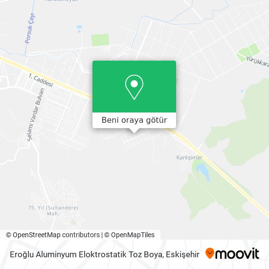 Eroğlu Aluminyum Eloktrostatik Toz Boya harita
