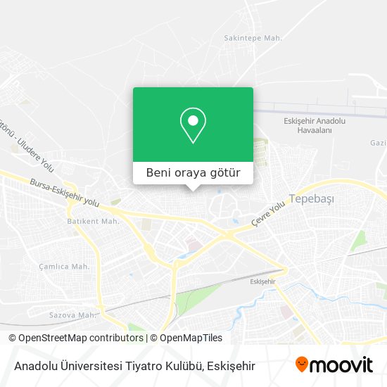 Anadolu Üniversitesi Tiyatro Kulübü harita