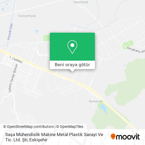 Saşa Mühendislik Makine Metal Plastik Sanayi Ve Tic. Ltd. Şti harita