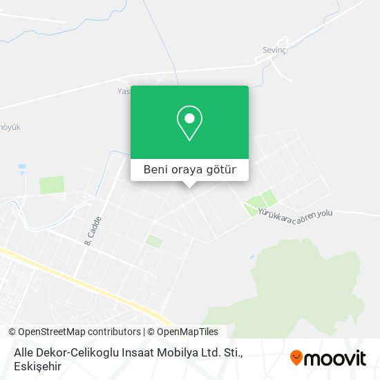 Alle Dekor-Celikoglu Insaat Mobilya Ltd. Sti. harita