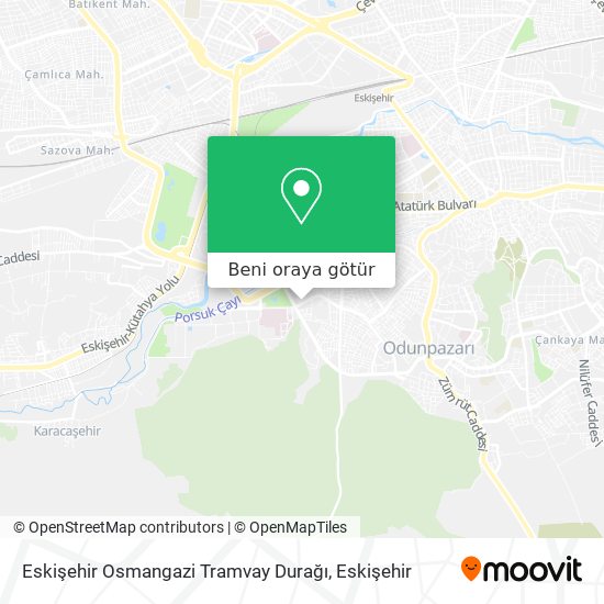 Eskişehir Osmangazi Tramvay Durağı harita