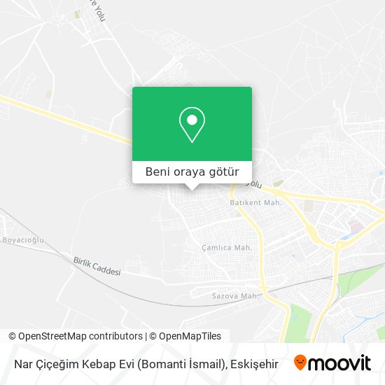 Nar Çiçeğim Kebap Evi 
(Bomanti İsmail) harita