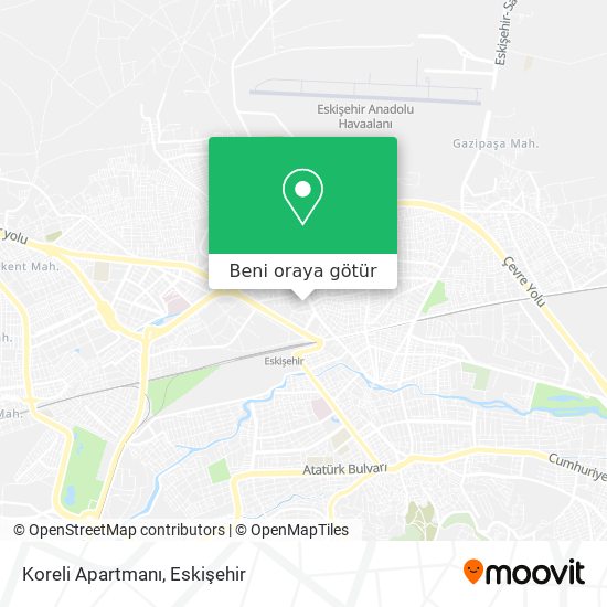 Koreli Apartmanı harita