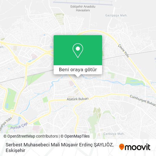 Serbest Muhasebeci Mali Müşavir Erdinç ŞAYLIÖZ harita