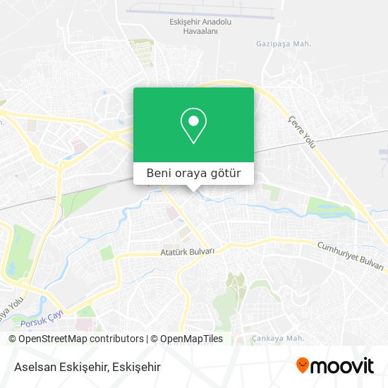 Aselsan Eskişehir harita
