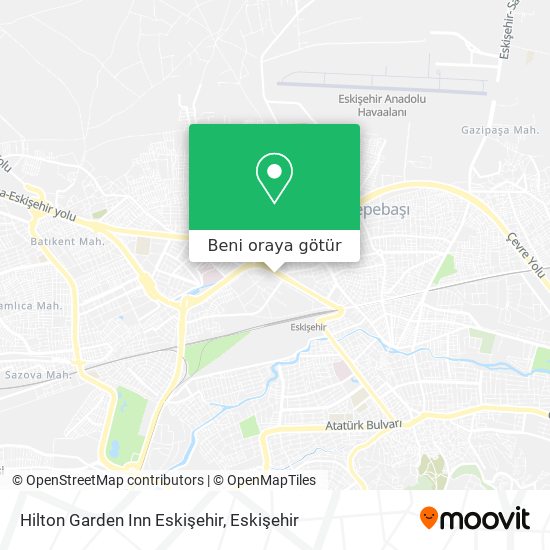 Hilton Garden Inn Eskişehir harita