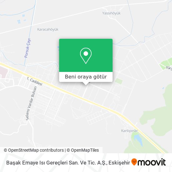 Başak Emaye Isı Gereçleri San. Ve Tic. A.Ş. harita