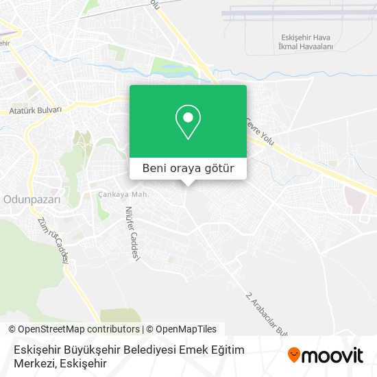 Eskişehir Büyükşehir Belediyesi Emek Eğitim Merkezi harita