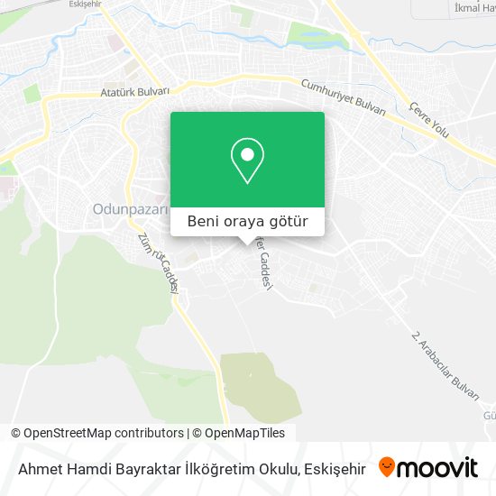 Ahmet Hamdi Bayraktar İlköğretim Okulu harita