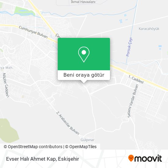 Evser Halı Ahmet Kap harita