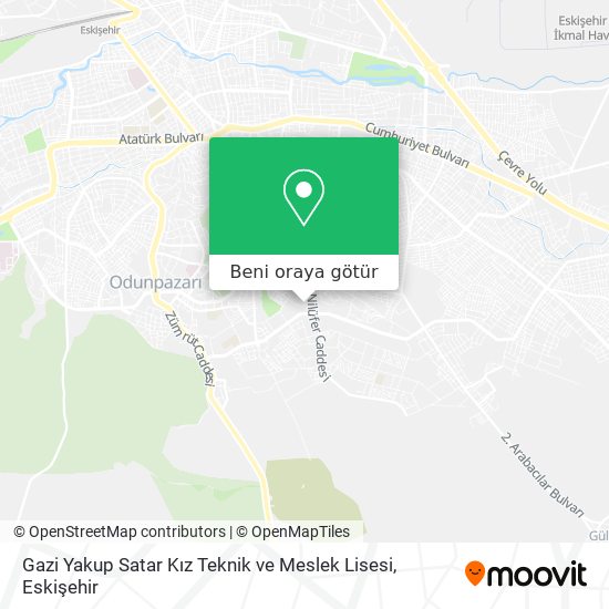 Gazi Yakup Satar Kız Teknik ve Meslek Lisesi harita
