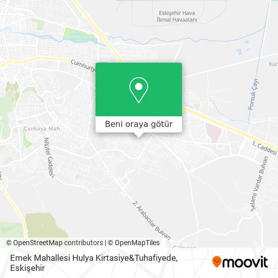 Emek Mahallesi Hulya Kirtasiye&Tuhafiyede harita