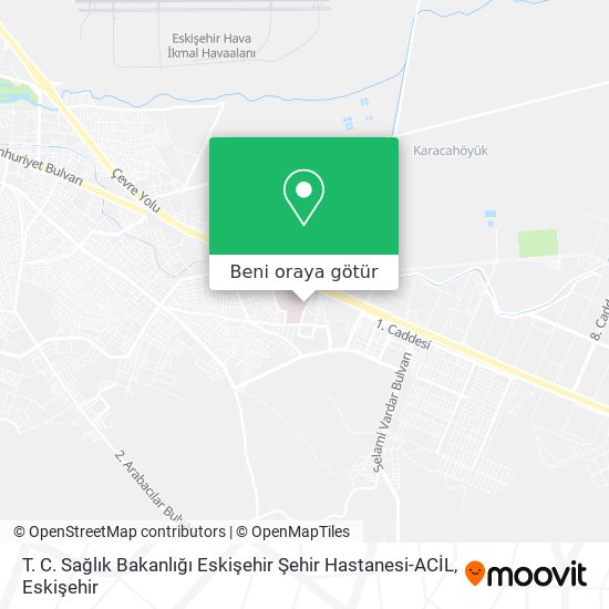 T. C. Sağlık Bakanlığı Eskişehir Şehir Hastanesi-ACİL harita