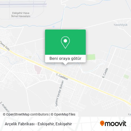 Arçelik Fabrikası - Eskişehir harita