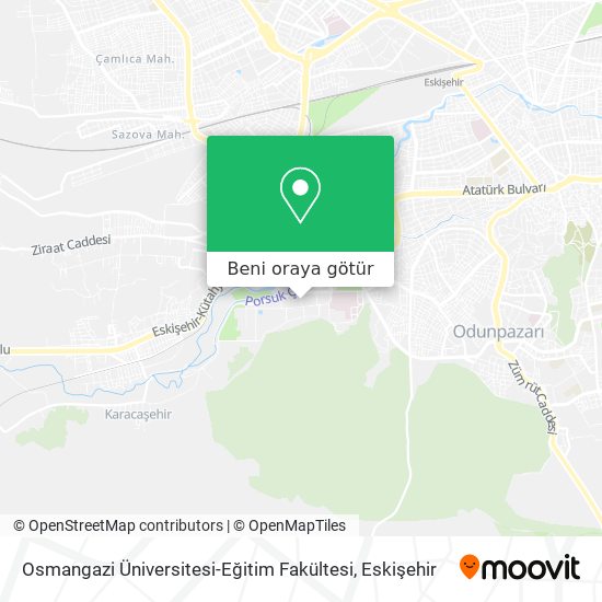 Osmangazi Üniversitesi-Eğitim Fakültesi harita