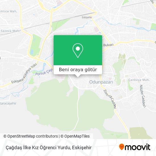 Çağdaş İlke Kız Öğrenci Yurdu harita